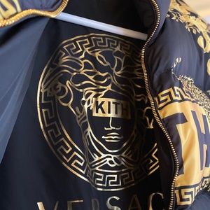 Versace x Kith collab puffer jacket